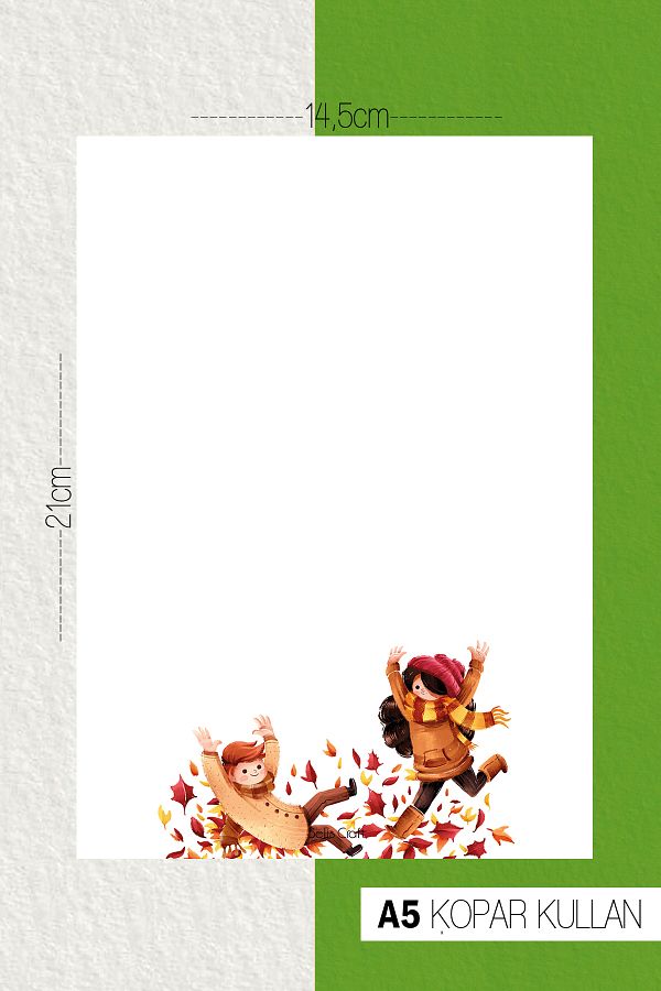 SelisCraft-Autumn Themed Notepad 03 Daily Planner, Notebook, To Do List, Notepad, Agenda 1
