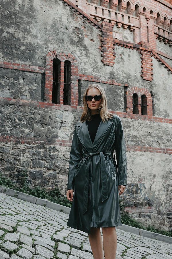 Midi length trench coat hot sale