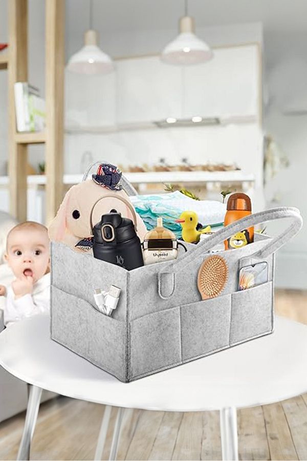 OMZ Felt Baby Care Bag Portable and Organizer In Cabinet Organizer Trendyol