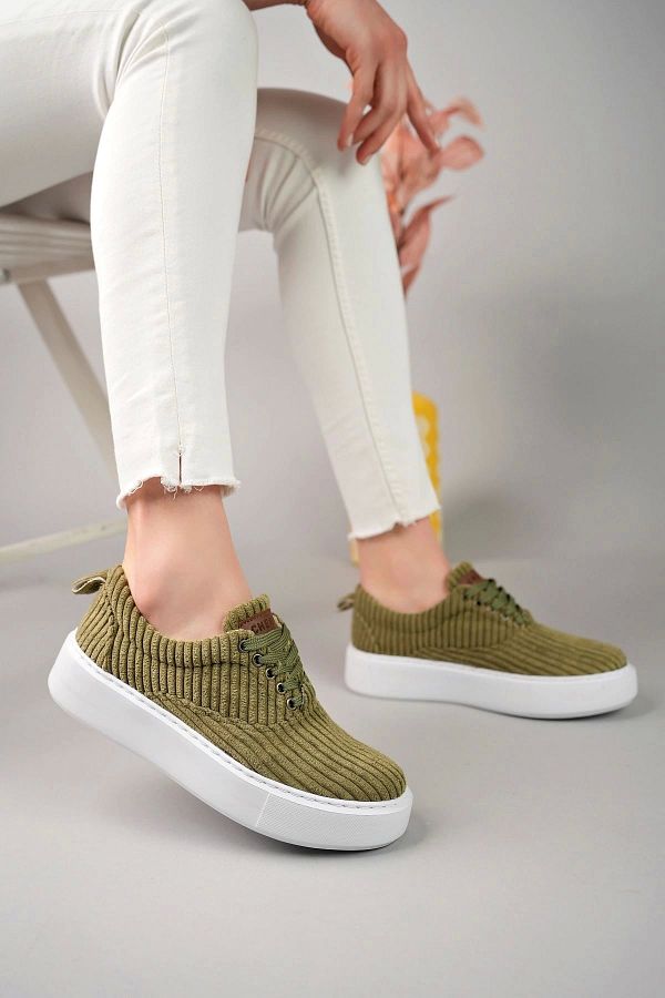 Chekich Kbt Velluto Khaki Women s Shoes Trendyol