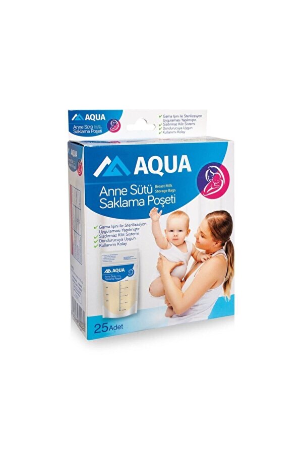 Aqua Süt Saklama Poşeti 25 Adet