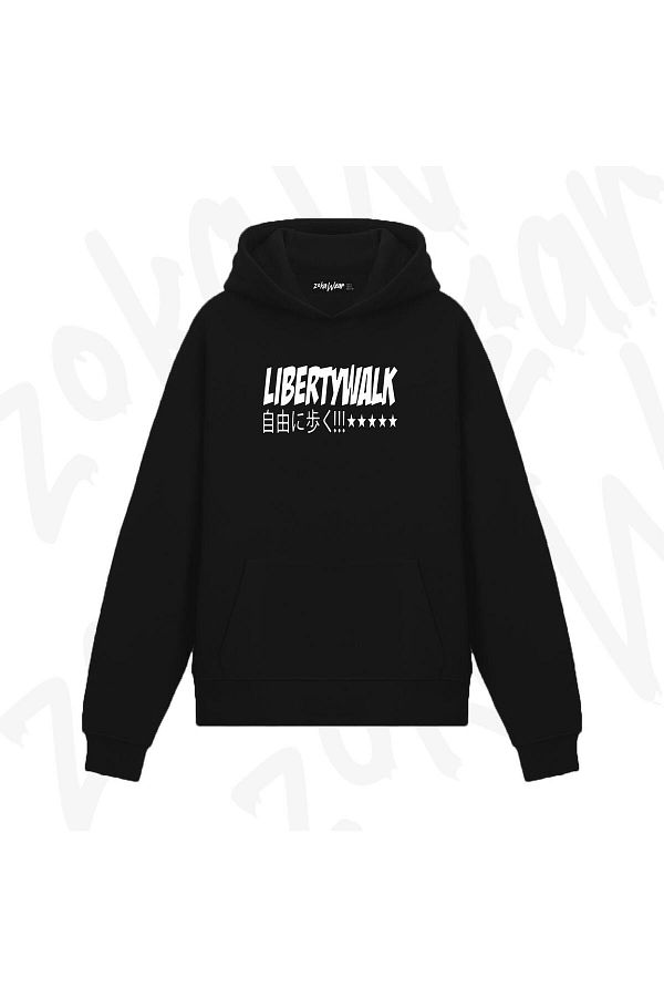 ZOKAWEAR-Liberty Walk Logo Japanese Design Printed Hooded Sweatshirt 1