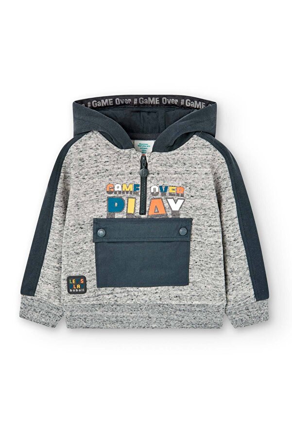 LC Waikiki Erkek Çocuk Sweatshirt Açık Gri