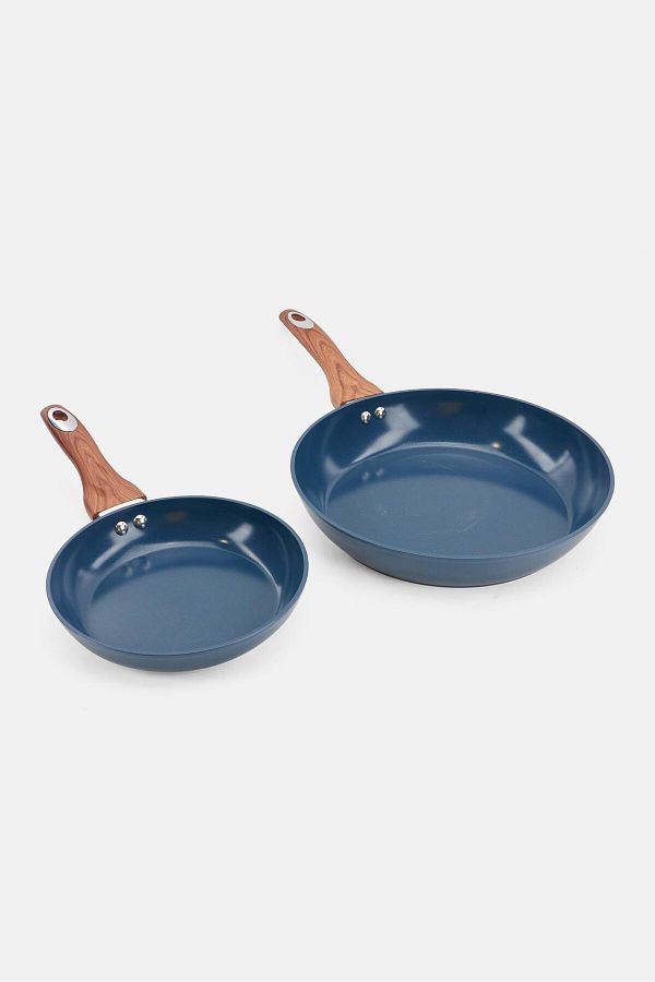 Phantom Chef-8 And 11 Frying Pan Set Pure Aluminum Nonstick, Navy 1