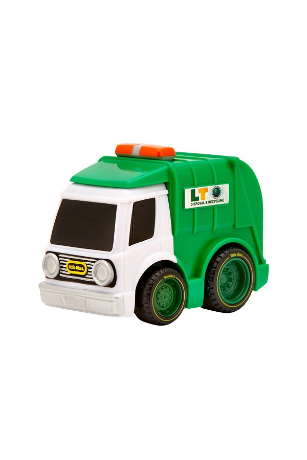 Little Tikes Crazy Fast Cars Garbage Truck Green and White