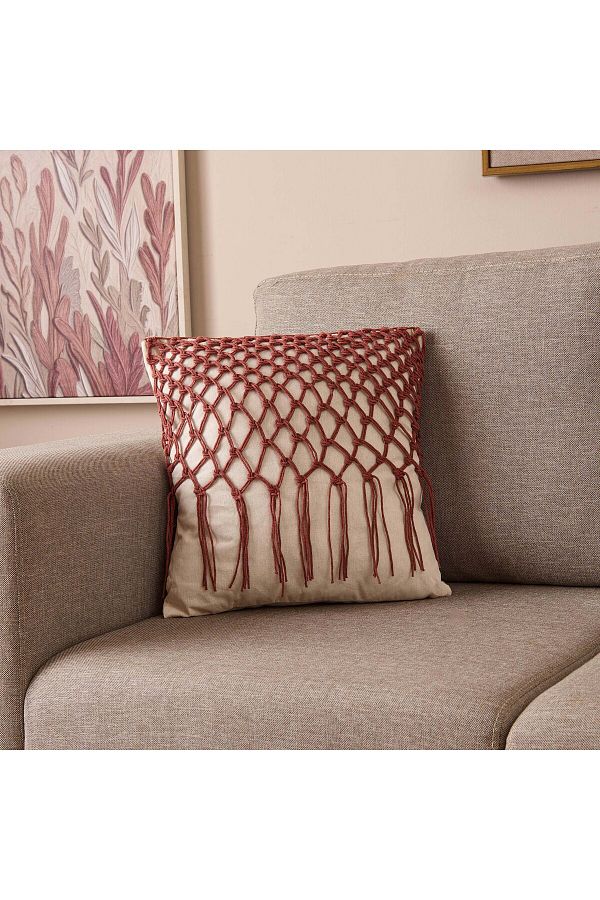 Evidea-Soft Neo Throw Pillow - 42x42 cm BricK Color 1