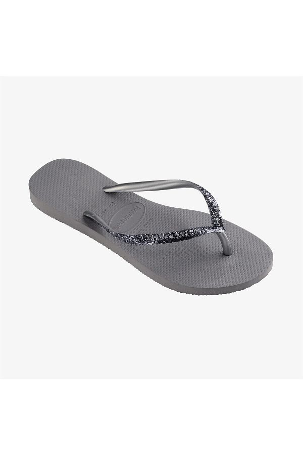 Silver glitter havaianas discount