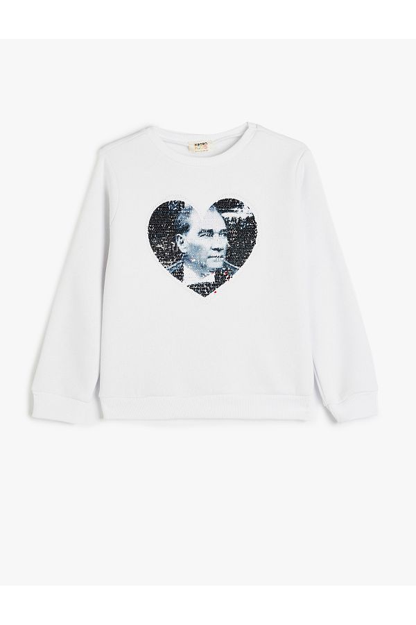 Koton-White Girl's Sweatshirt 5Wkg10041Ak 1