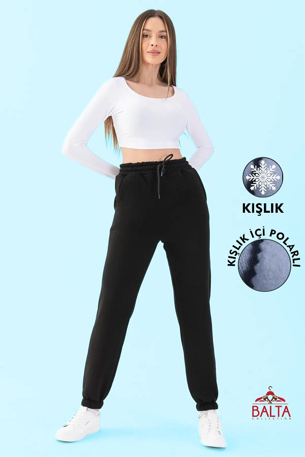 Balta Collection Women s Wool Inside 3 Thread Ribbed Winter Knitted Sweatpants Trendyol