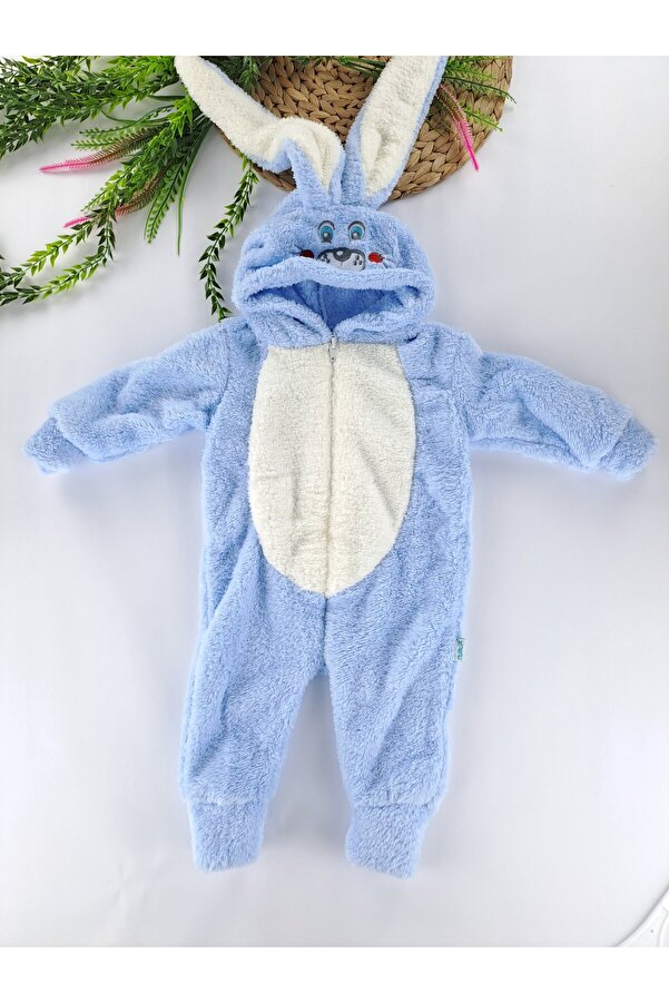 Butik Erkek / Kız Çocuk Peluş Polar Tavşan Kulaklı Uyku Tulumu