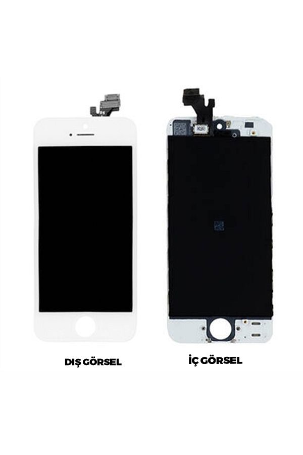 Nettech-Teknonet iPhone 5 Compatible Aa Quality Lcd Touch Slatted - White 1