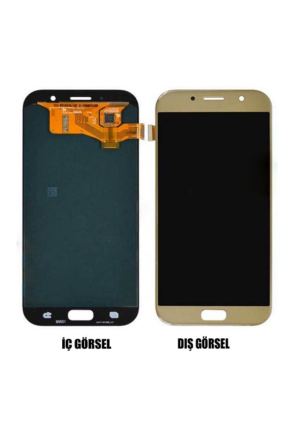 Nettech-Teknonet Samsung Galaxy A720 A7 2017 Compatible Oled Lcd+Touch - Gold 1