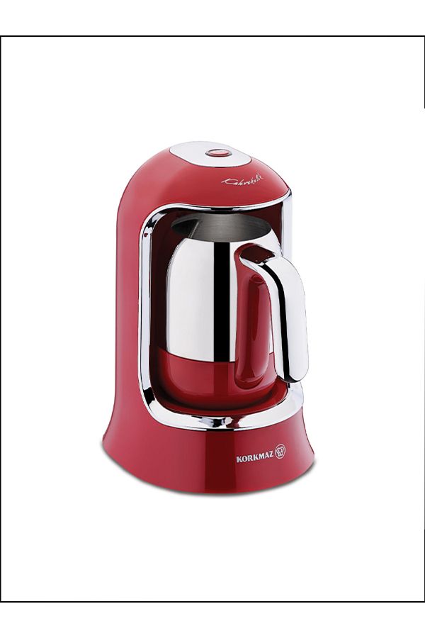 KORKMAZ-Orginal Kor A860-03 Kahvekolik Red Turkish Coffee Machine 1