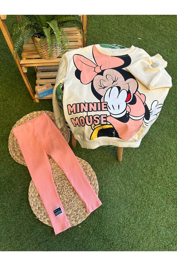 WİKİBOOM-Minnie Mouse Wiki Boom - Salmon Color Bottom and Top Set 1