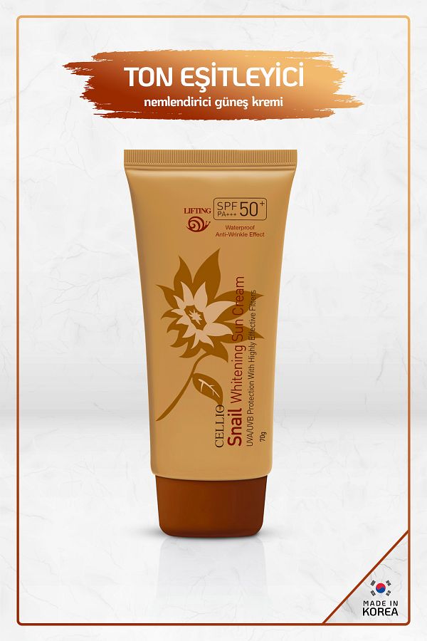DR. CELLIO-Snail Extract Brightening SPF50 Sunscreen Cream - Uva/UVB Effect, Made in Korea 1