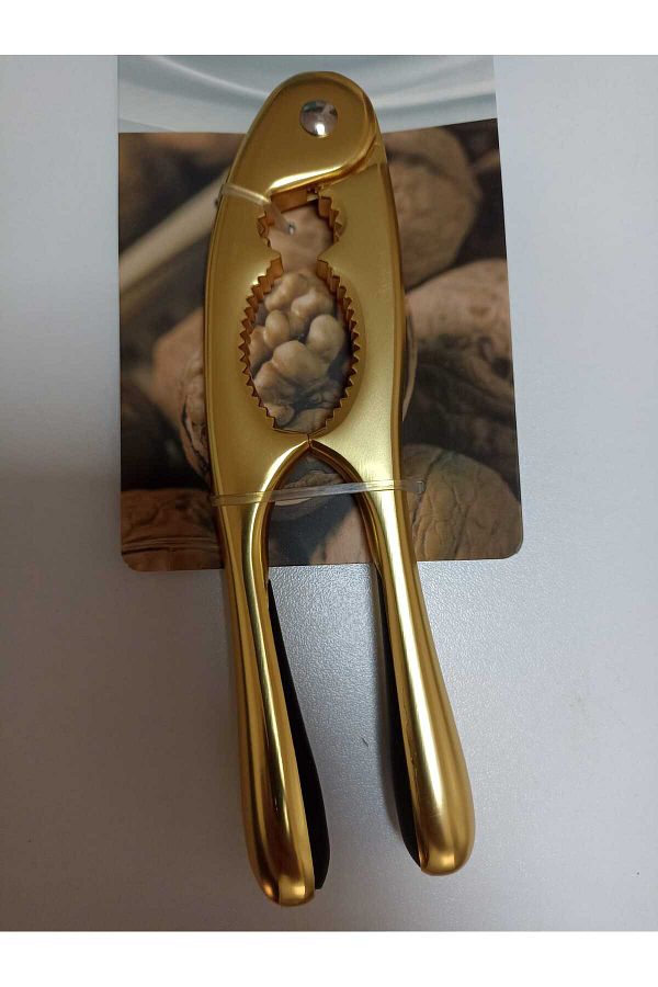GenelTedarik-Luxury Gold Color Walnut and Hazelnut Cracker 1