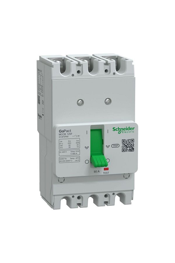SCHNEIDER-Gopact Switch - 125F, 30Ka, Ac, 3P3D, 80A Fixed Features 1