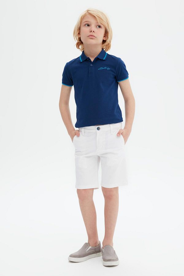 Bikkembergs-Bg Store Pantaloni scurți albi pentru băieți 23ss0bk1463 1