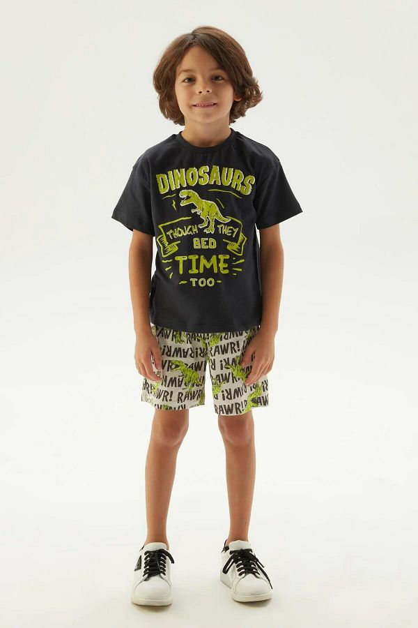 Nebbati-BG Store Boy's Patterned Pajama Set 1