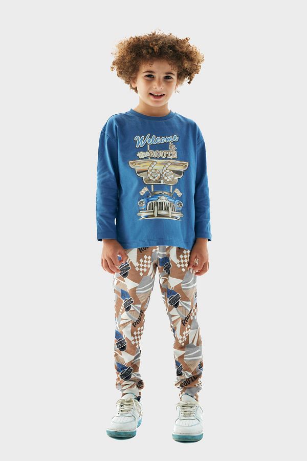 Nebbati-Bg Store Синя тениска за момче 23Pfwnb3509 1