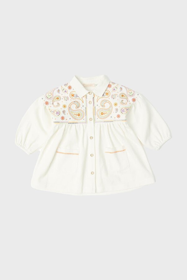 GB Baby BG Store Kız Bebek Ekru Elbise