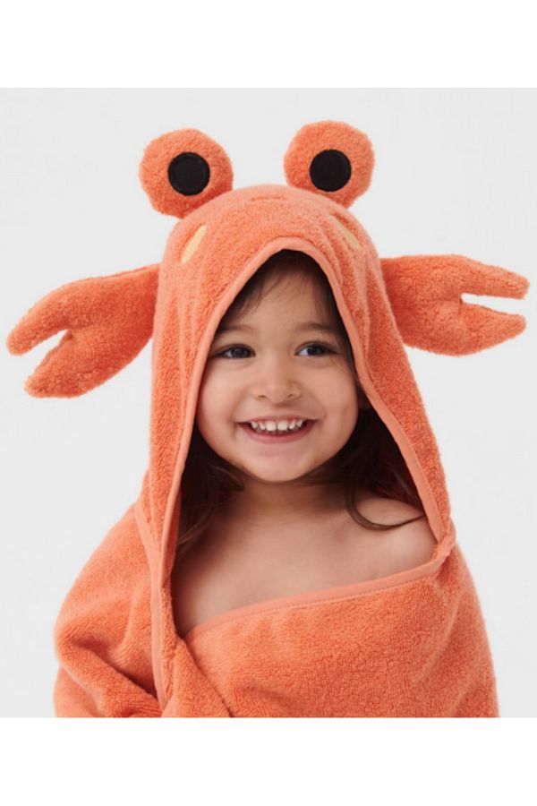 Ewason Organic 100 Cotton Crab Baby Bath Towel with Hood for 0 4 Years Children Trendyol
