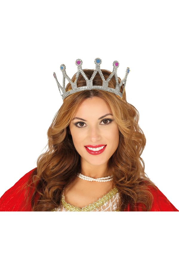 Ureticiniz Royal Medieval Silver Queen Princess Crown With Renaissance Costume Trendyol