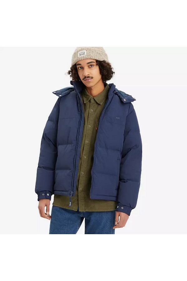 Levi s Winter Jacket Blue Slim fit Trendyol