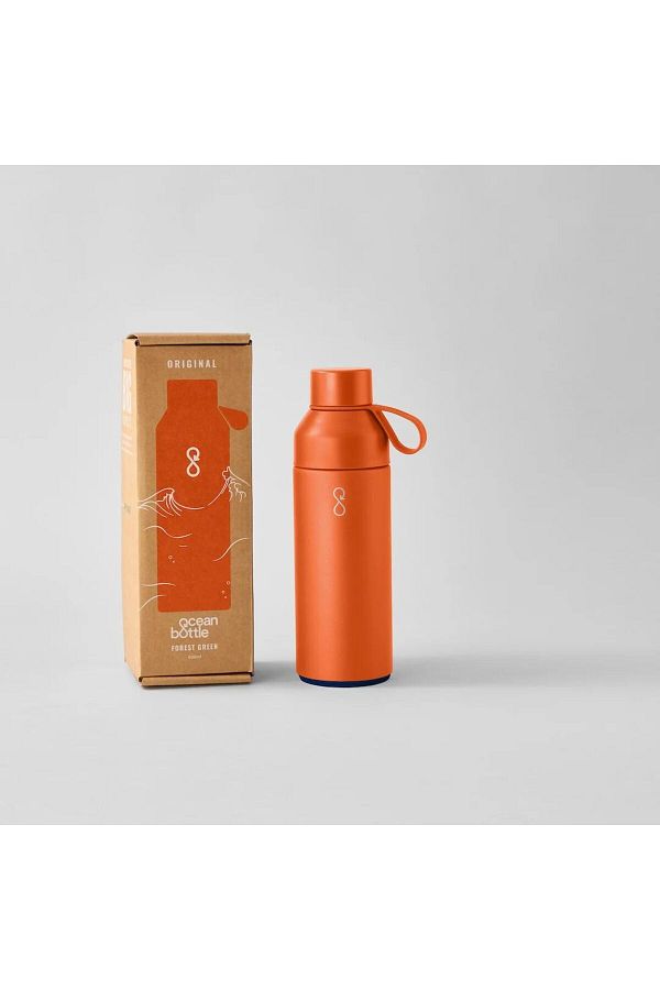 customspruducts-Ocean Bottle Original Sun Orange Stainless Steel Thermos (500ml) 1