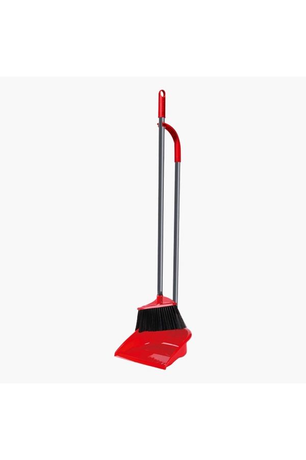 Vileda-Long Handle Dustpan with Broom Set 1