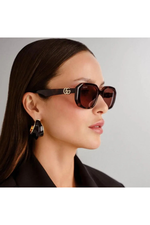 GUCCI◆メガネ/-/プラスチック/BRW/BRW/レディース/GG3550 Gucci - Cat Eye Sunglasses - Briar Root Brown - Gucci