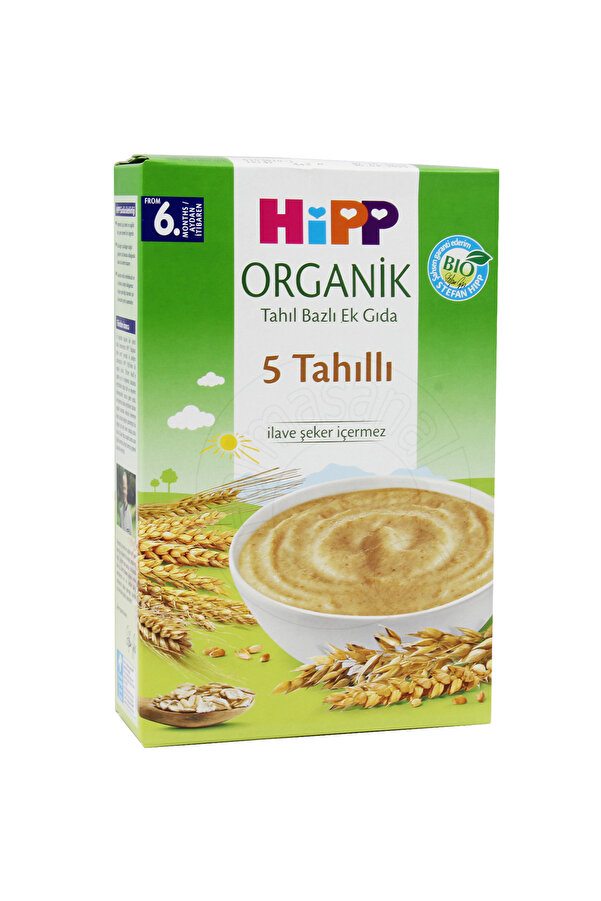 Hipp Organik 5 Tahıllı 6+ Ay Kaşık Maması 200 gr
