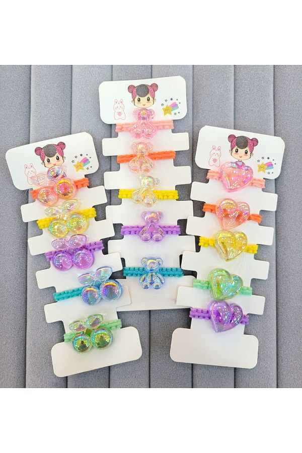 GÜLPEŞE-15 Pieces Children's Buckle Elastic Buckle 1