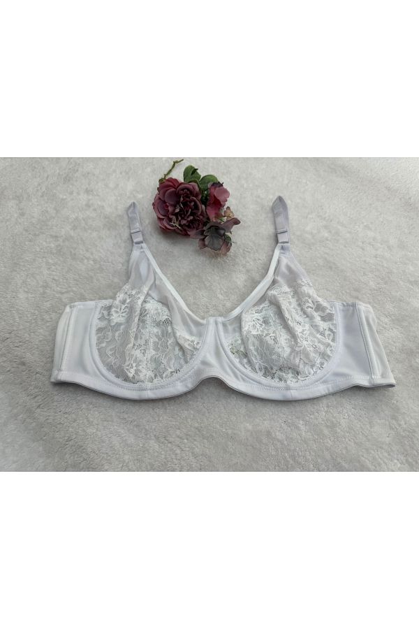 She Shine-Sutien de mărime mare, fără umplutură, fără cupă, cu sârmă/sârmă, cu dantelă-281 1