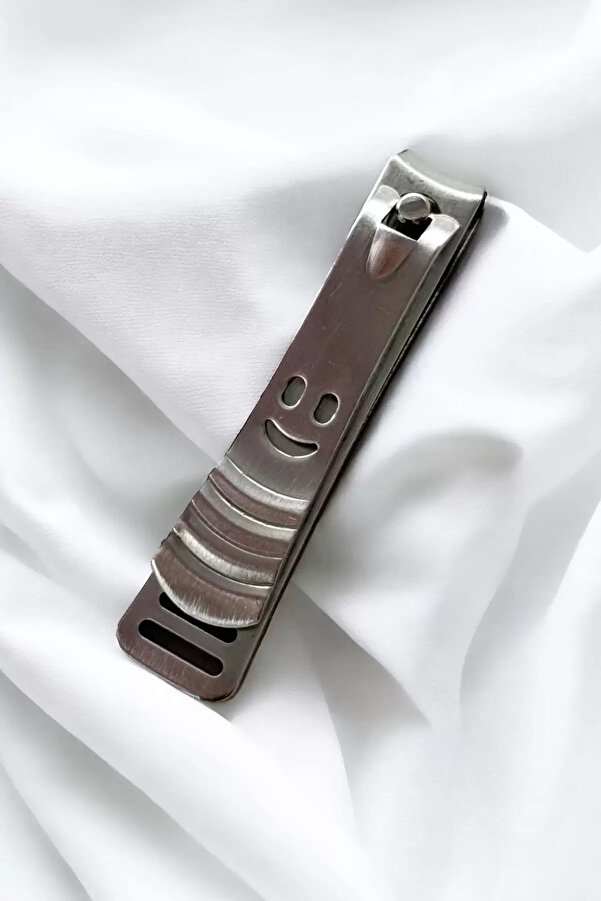 MODA Gümüş Renk Emoji Detaylı Tırnak Makası (ORTA BOY)