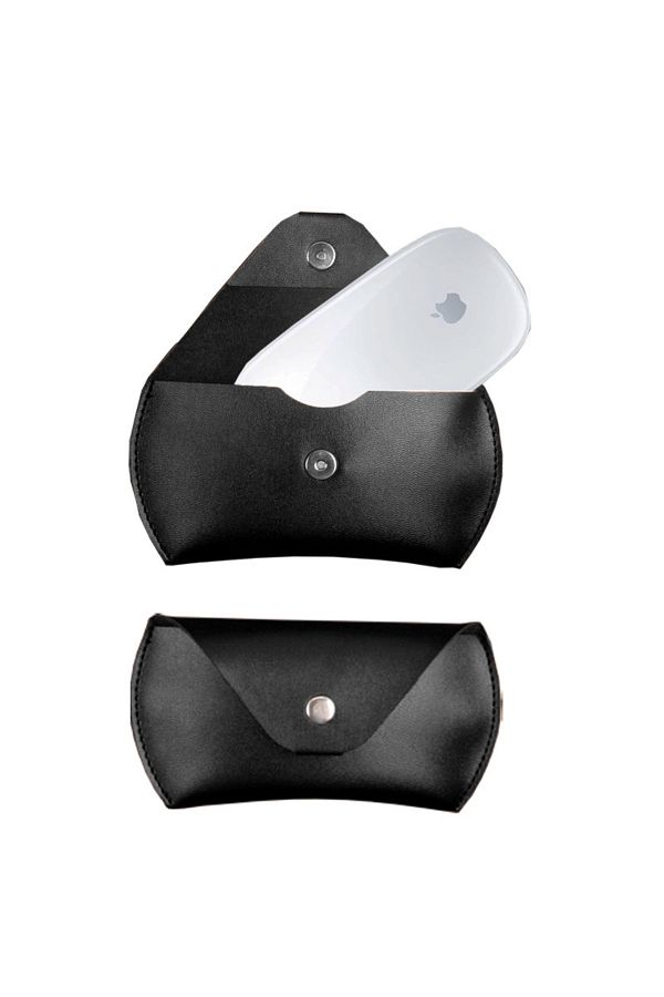 Choice-For Apple Mouse Protective Case magic mouse 1/2 Generation Wireless Bluetooth Magnetic Leather Bag 1