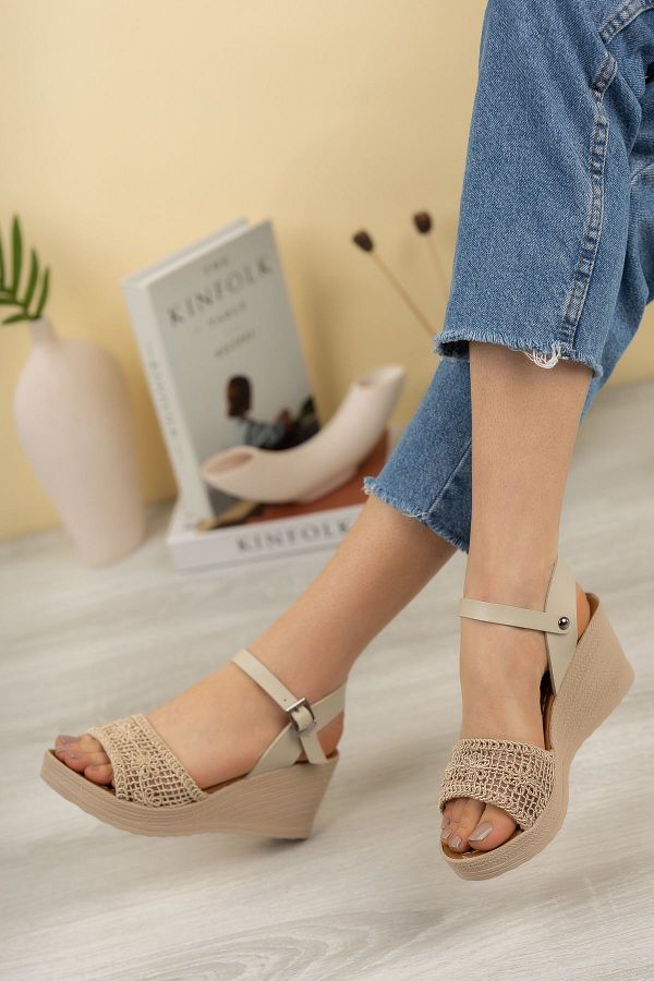 Single strap wedge sandal shop