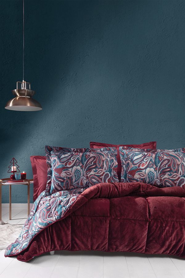 Yataş-Barlett Single Triola Sleeping Set - Claret Red 1