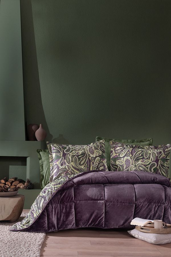 Yataş-Barlett Single Triola Sleeping Set - Plum 1