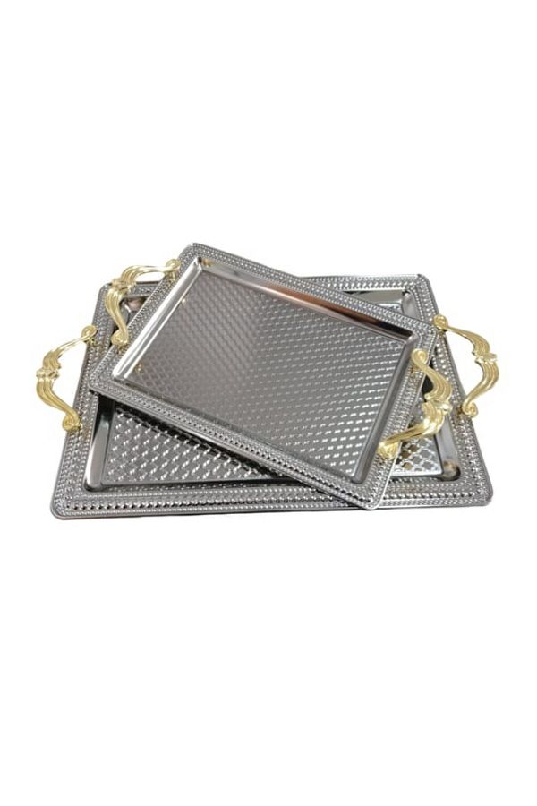 Dalgıç-New Model Diver 2-Piece Rectangular Tray Set - Silver 2012 1