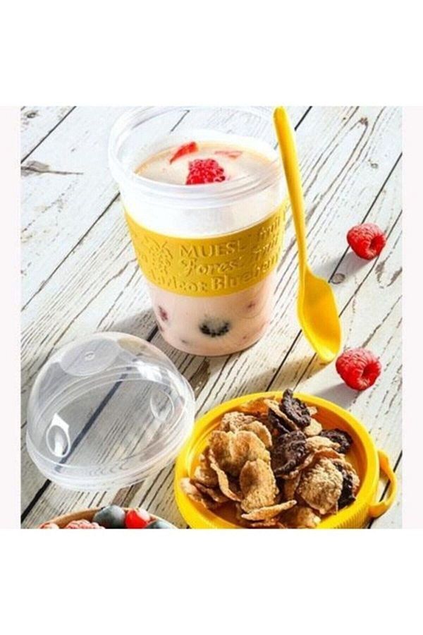 Rasanet-Ice Cream Container with Spoon Yogurt Container with Spoon Practical Multi-Use Royaleks-Ap-9199 1