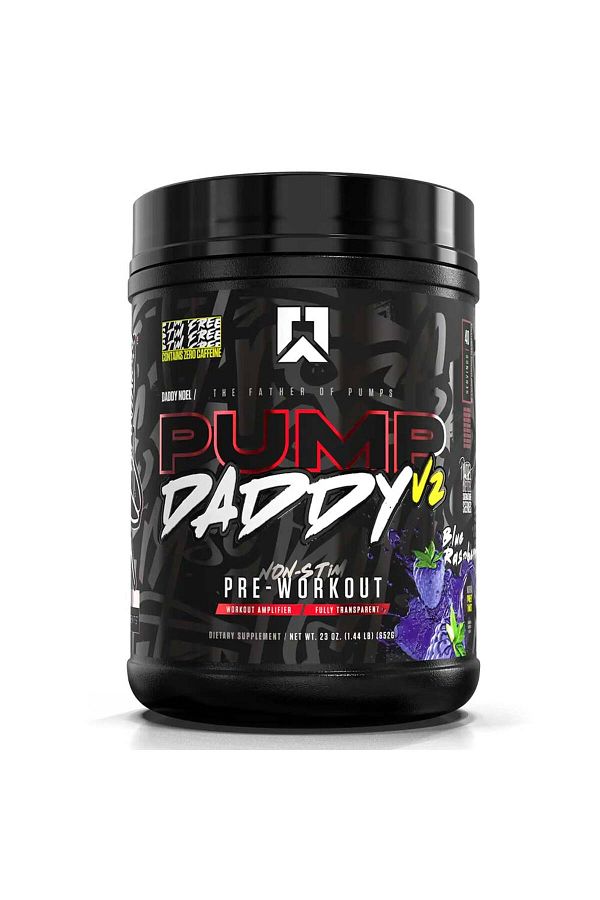 RYSE-Pump Daddy V2 Non Stim Pre Workout, Blue Raspberry, 40 1