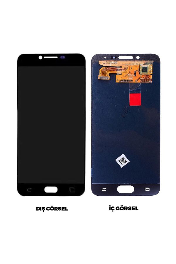 Nettech-Teknonet Samsung Galaxy C5010 C5 Pro Compatible Oled Lcd Touch Screen - Black 1