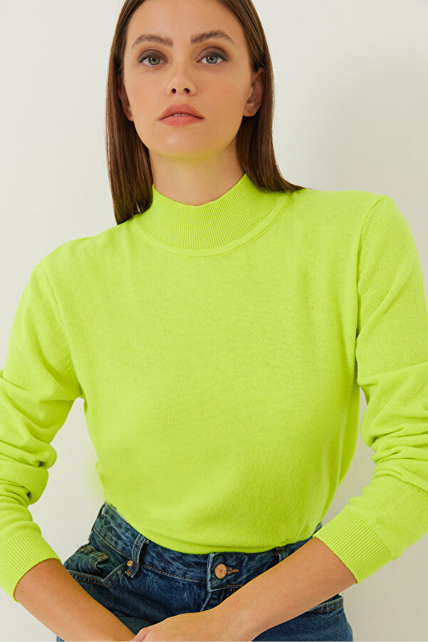 Bianco Lucci Women's Turtleneck Cashmere Textured Extra Soft