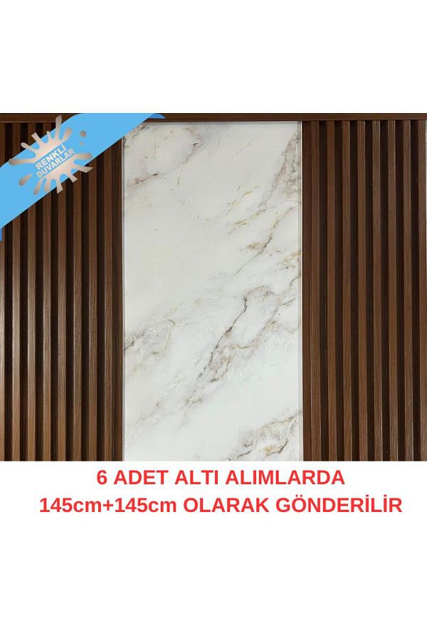 Renkli Duvarlar-ATC 16 سم × 290 سم وحدة تلفزيون جاهزة لغرفة المعيشة وغرفة المعيشة خلف الألواح البلاستيكية المغلفة 1