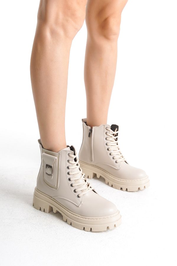 Womens cream colored boots sale
