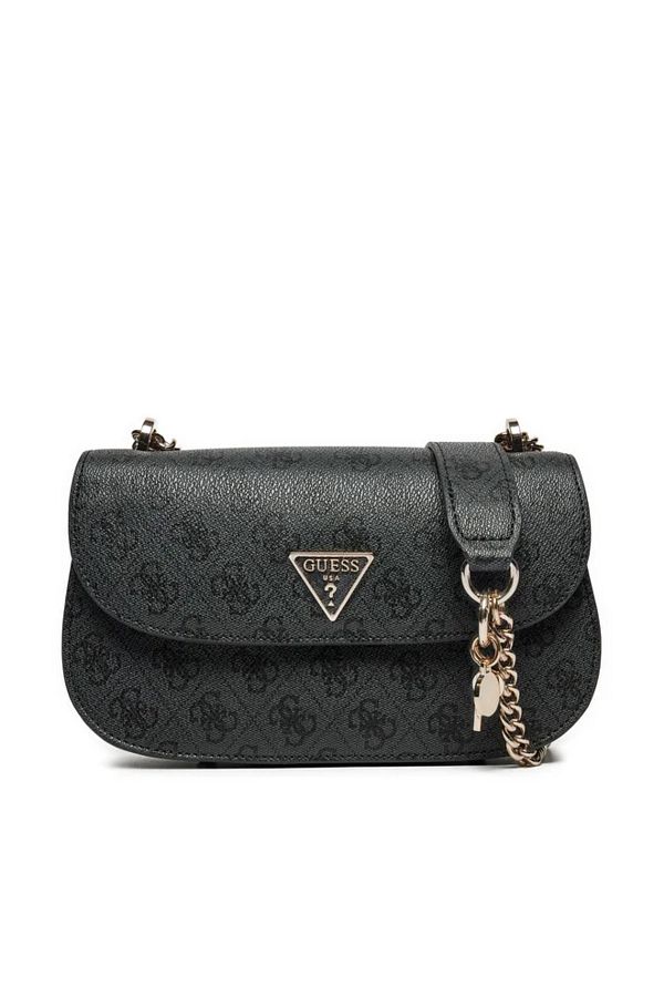 Guess-Geantă de umăr pentru femei de culoare antracit - cu curea de lanț și cataramă metalică HWESG9 51021-CLO 1