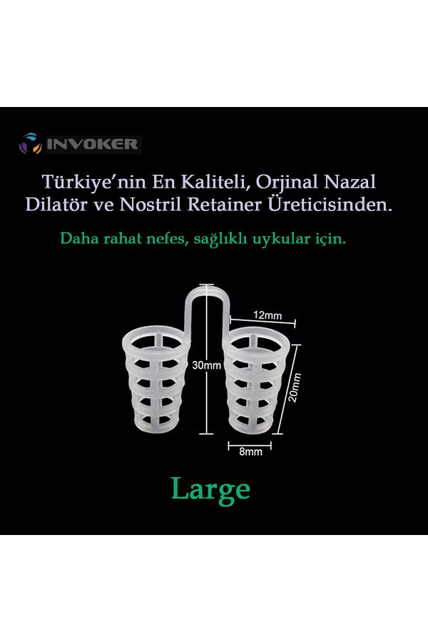 INVOKER-Silicone Nasal Dilator and Intra-Nose Anti-Snoring - L 1