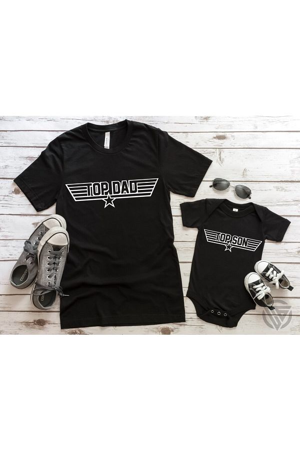 Tshirthane-Father Son Top Dad Son Zıbın Tshirt (One Product Price Is for Combining, Add 2 Pieces to the Cart) 1