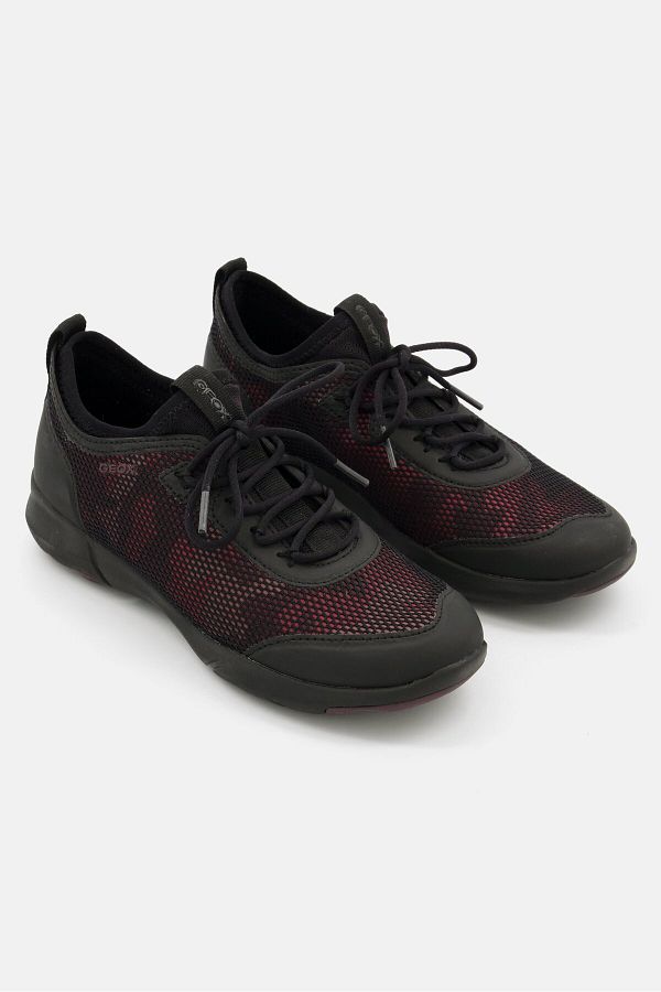 Geox burgundy shoes hot sale